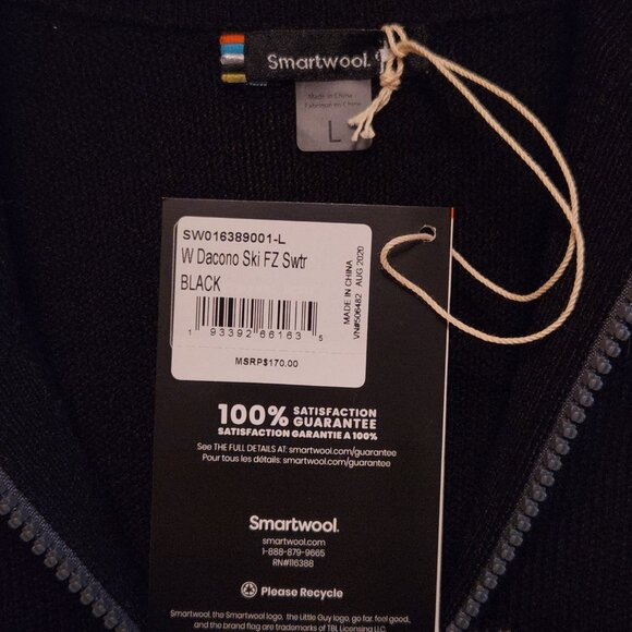 Smartwool Women's Dacono Ski Full Zip Sweater Size L - Picture 4 of 7
